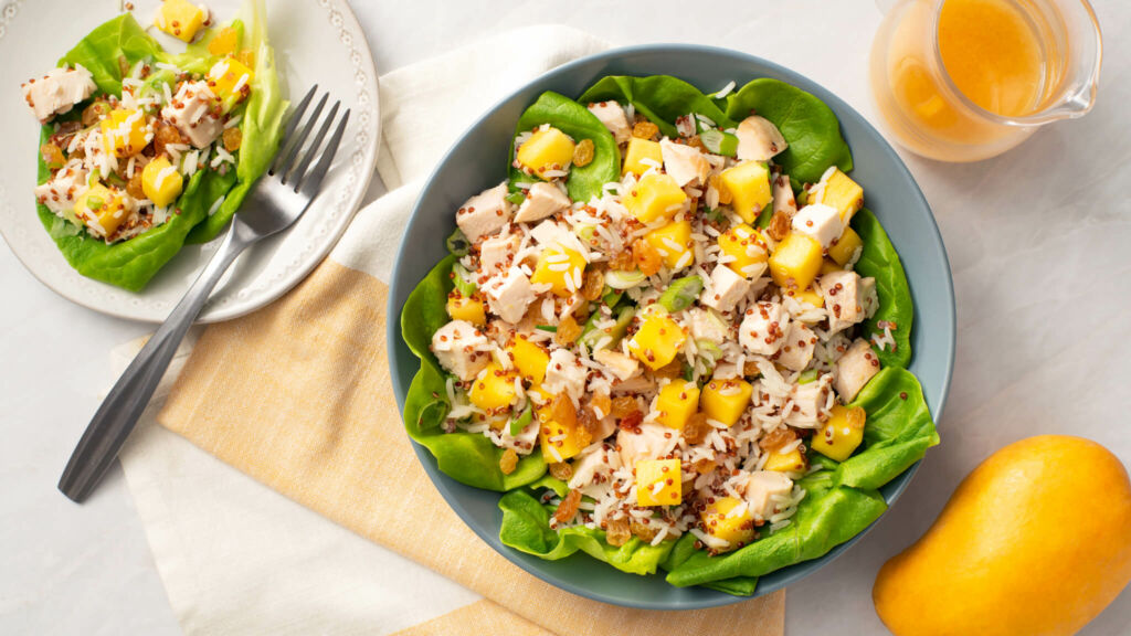 Mango Chicken Rice Salad