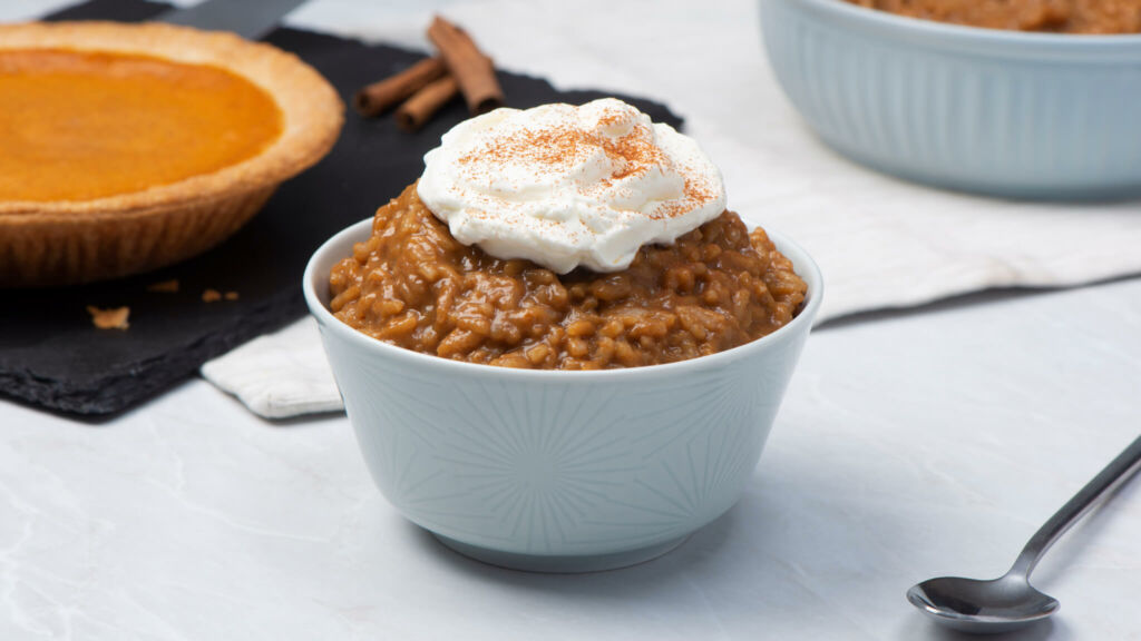 Pudín de arroz con calabaza y especias