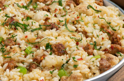 Risotto With Sausage Cauliflower