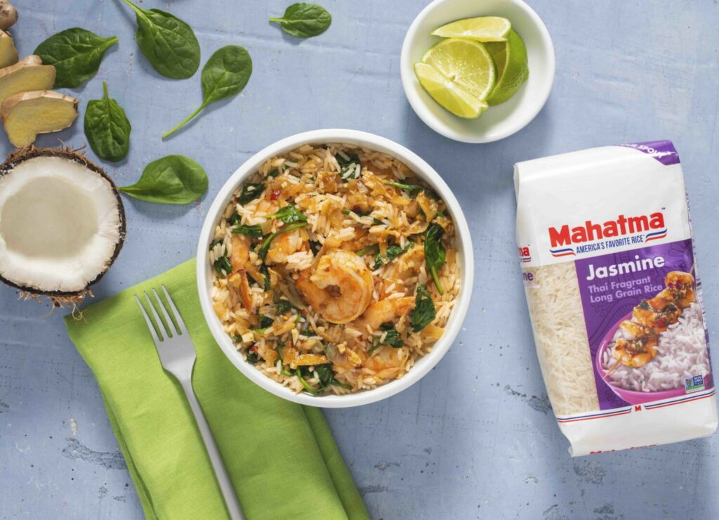 Coconut-Rice-with-Shrimp-made-with-mahatma-jasmine-rice