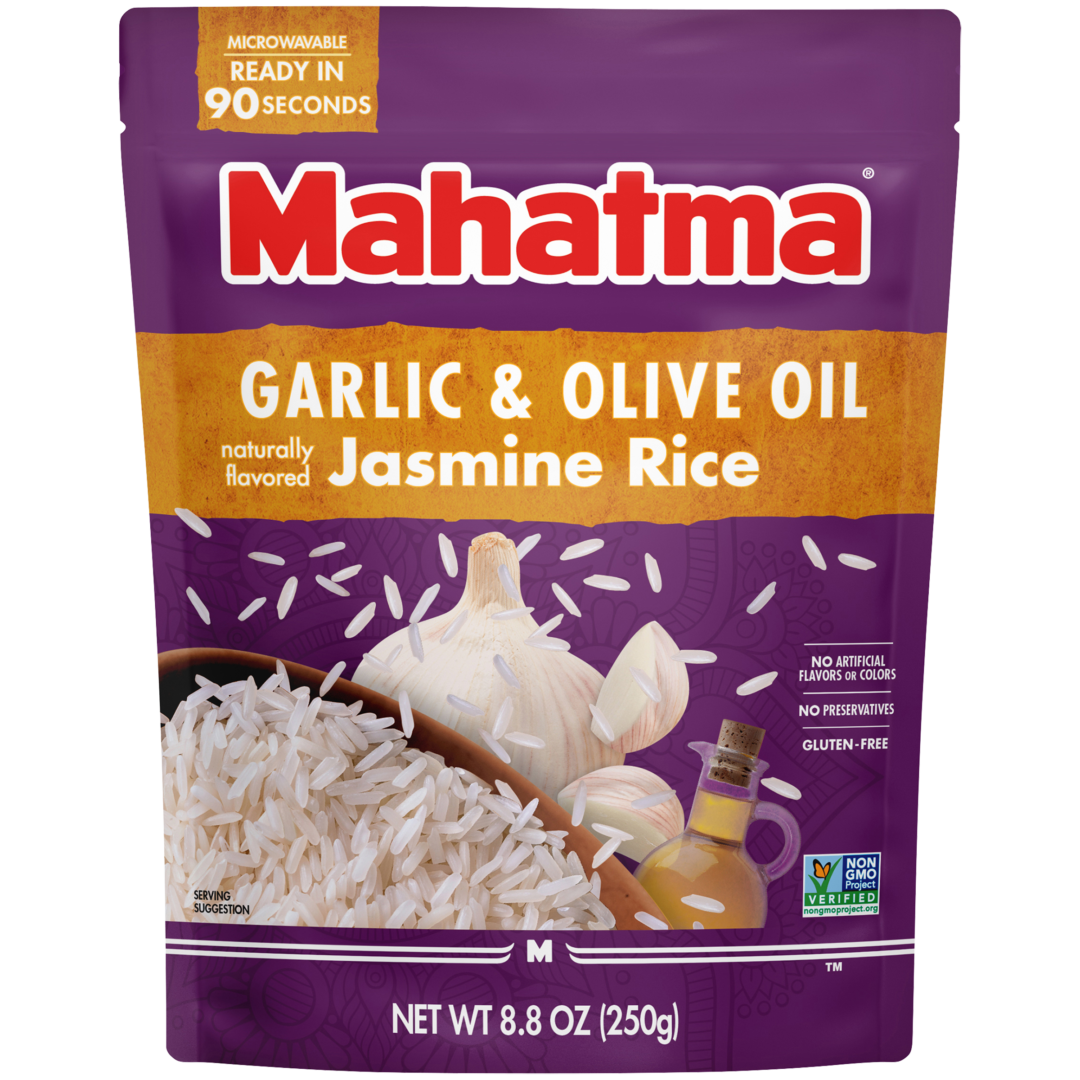 Garlic & Olive Oil Jasmine Rice | Ready to Heat in 90 Seconds