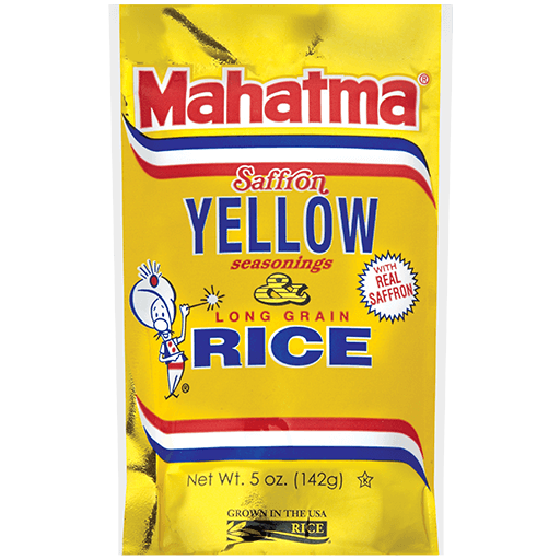 Paquete de arroz amarillo Mahatma® con sazonadores