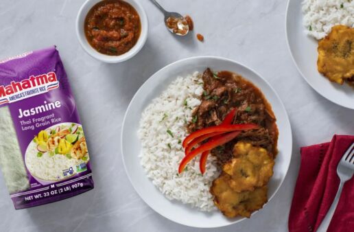 Ropa vieja with jasmine rice