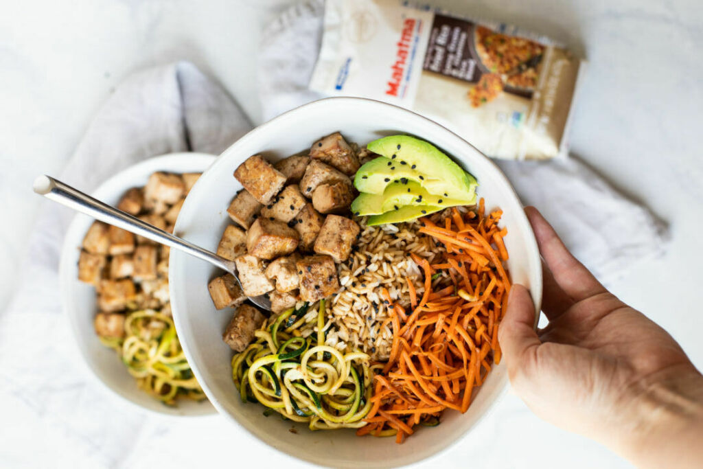 Asian Tofu Fried Rice Bowls