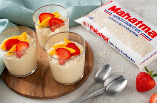 Tres Leches Rice Pudding with fruit