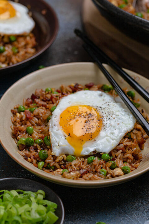 Kimchi Fried Rice With Salmon | Mahatma® Rice