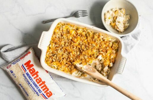 Turkey and Rice Casserole with Cheese