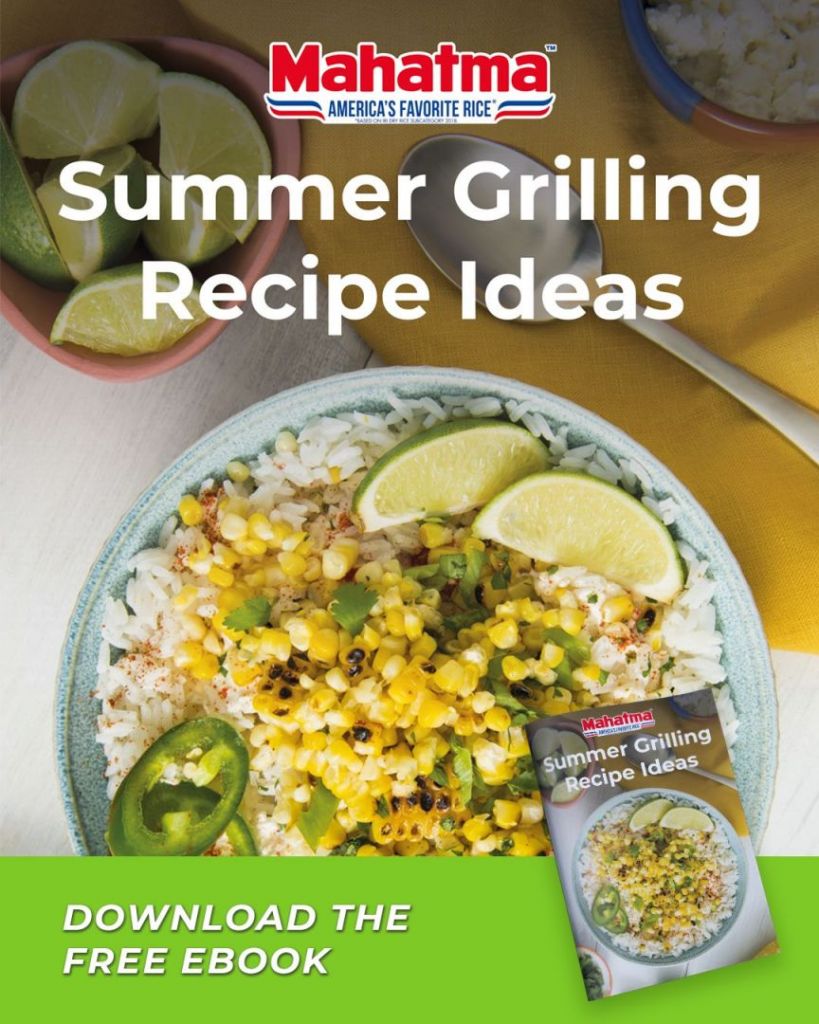 free ebook with rice recipes ideas for summer grilling
