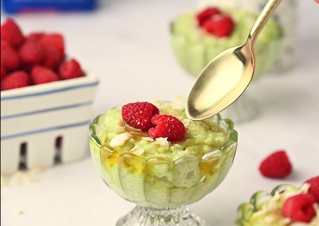 Matcha Rice Pudding