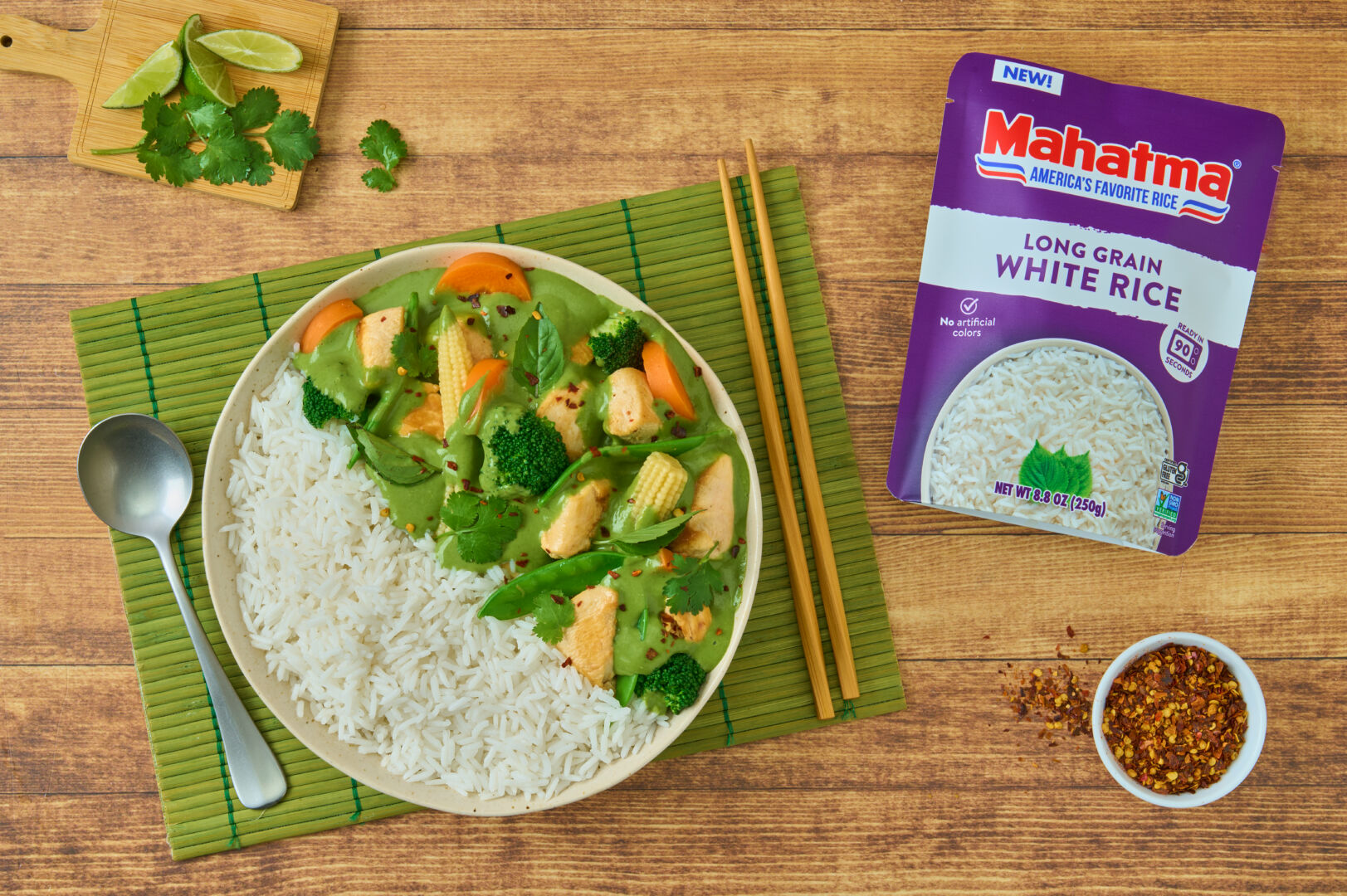 Thai Green Curry with White Rice